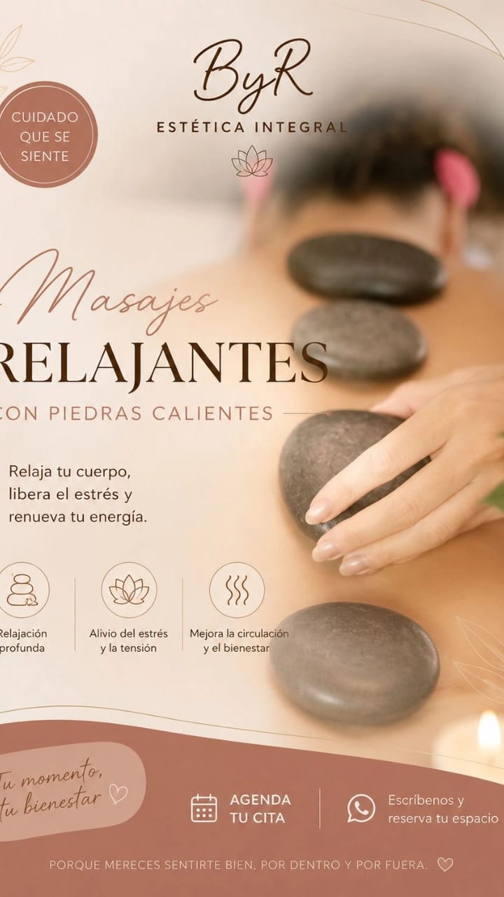 Masajes con piedras